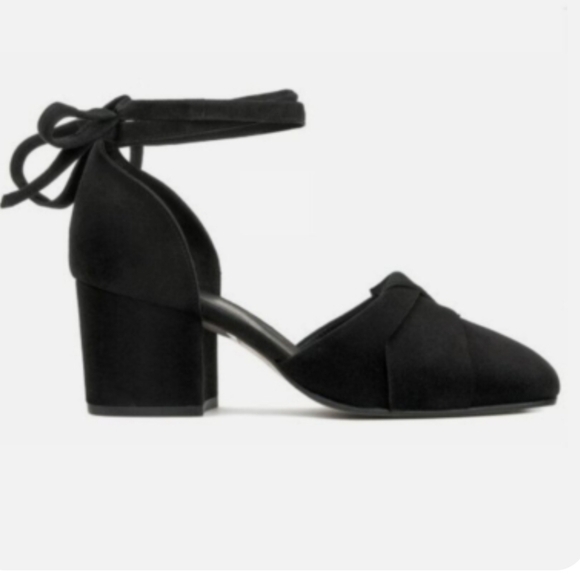 Hudson London Shoes - Hudson London Made In Portugal Nena Suede Heels Women's Size 8US/EUR 39